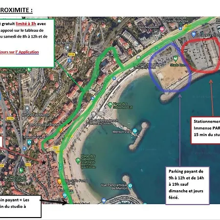 Avec Coin Nuit - Vieille Climatise * Menton